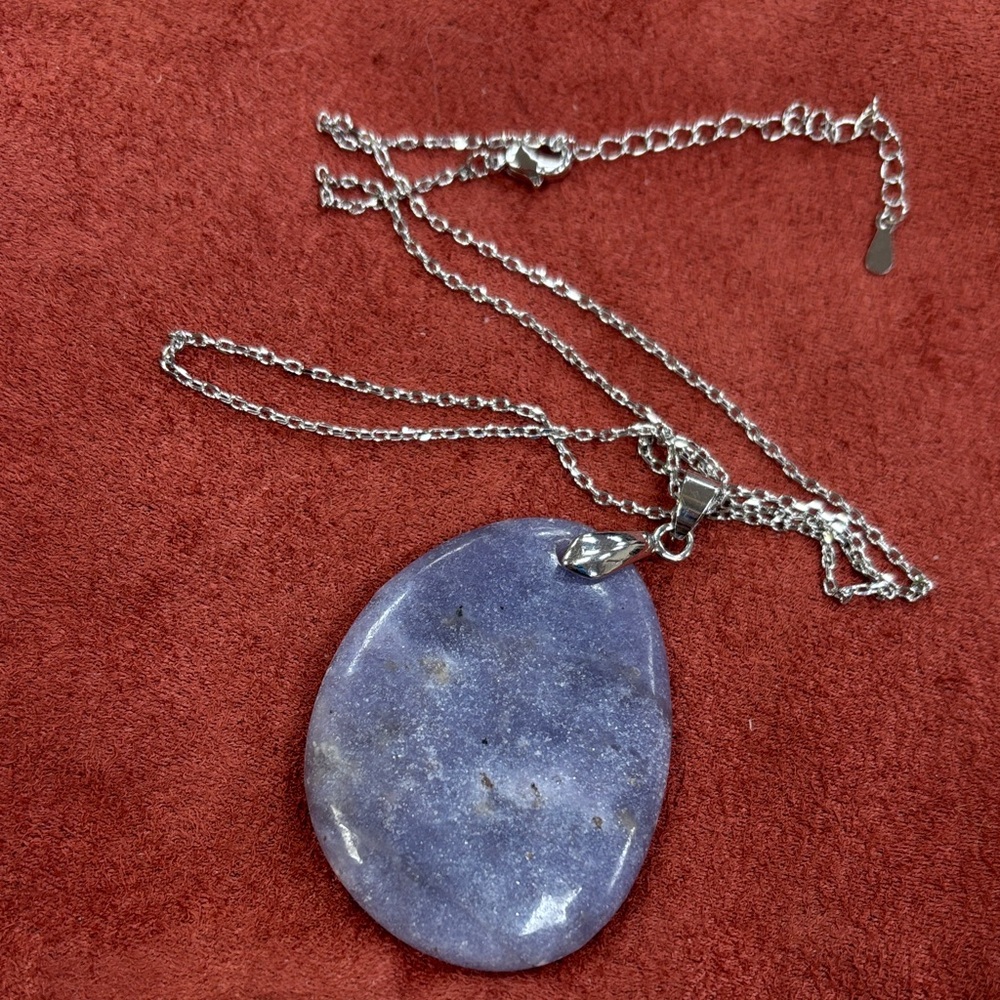 ⬛️Brand New SS Lepidolite Pendant Necklace Lavender Unisex